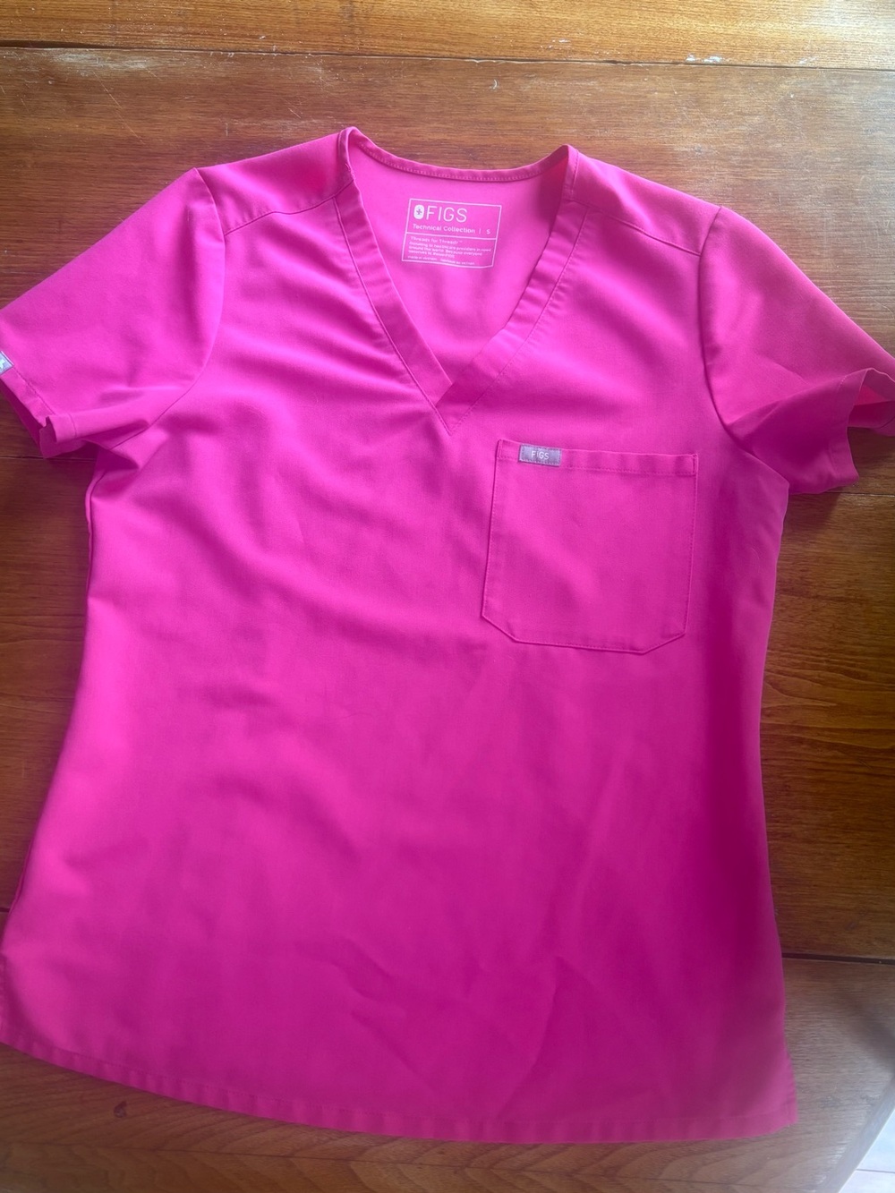 FIGS Shocking Pink Scrub Set Small Catarina Top Zamora Pants Limited Edition - Picture 3 of 5